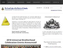 Tablet Screenshot of dcgrandlodge.org